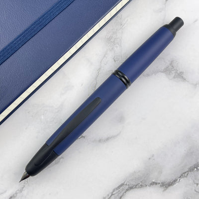 Pilot Vanishing Point Fountain Pen - Matte Blue