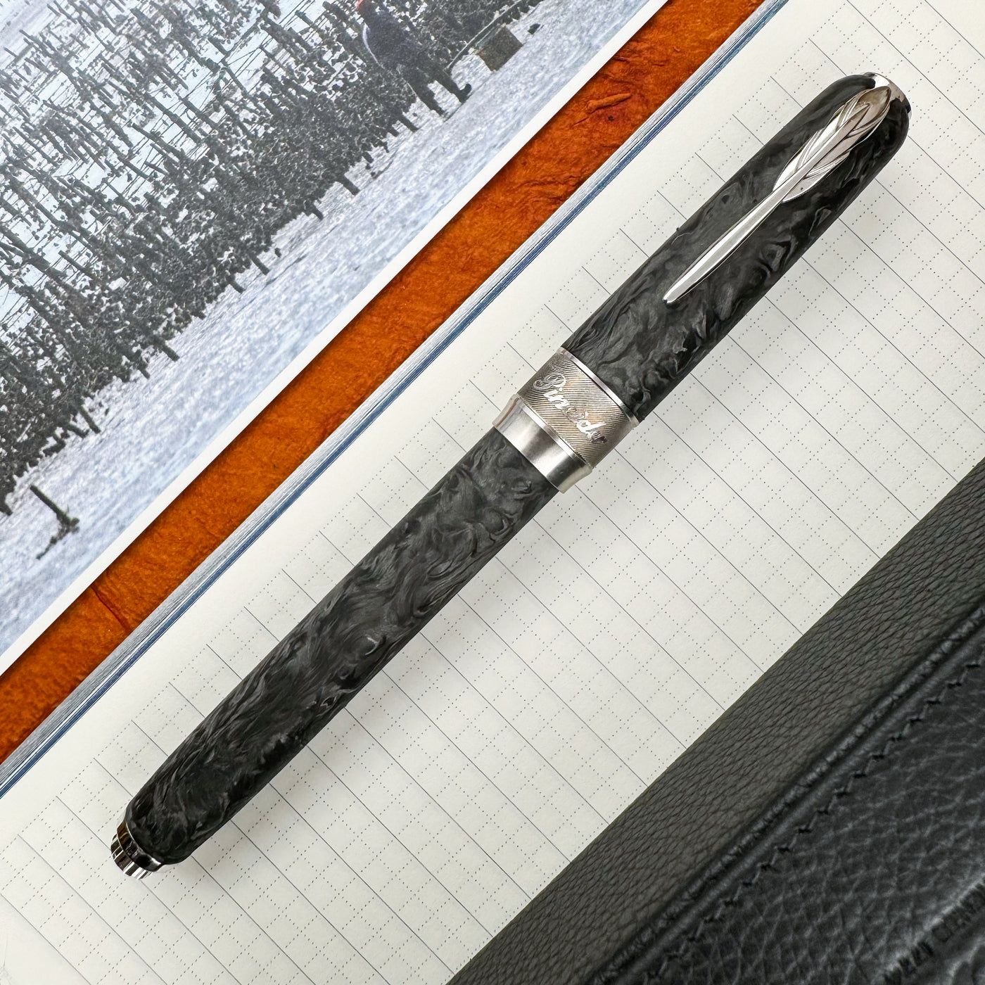 Pineider Forged Carbon Fountain Pen - Limited Edition