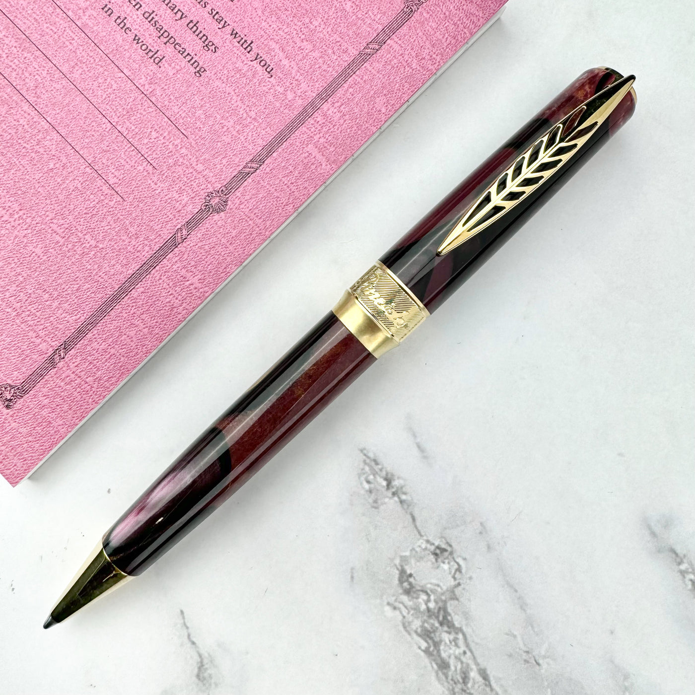 Pineider La Grande Bellezza Rocco Ballpoint Pen - Wine Red