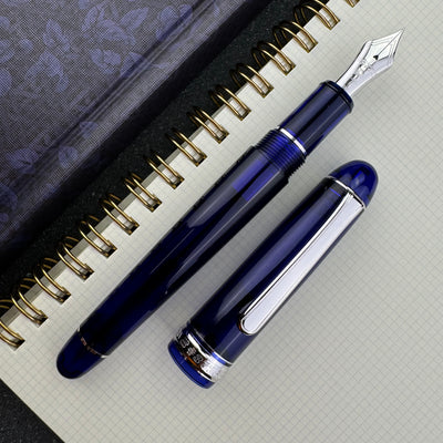 Platinum #3776 Century Fountain Pen - Chartres Blue with Rhodium Trim