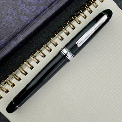 Platinum #3776 Century Fountain Pen - Laurel Green with Rhodium Trim