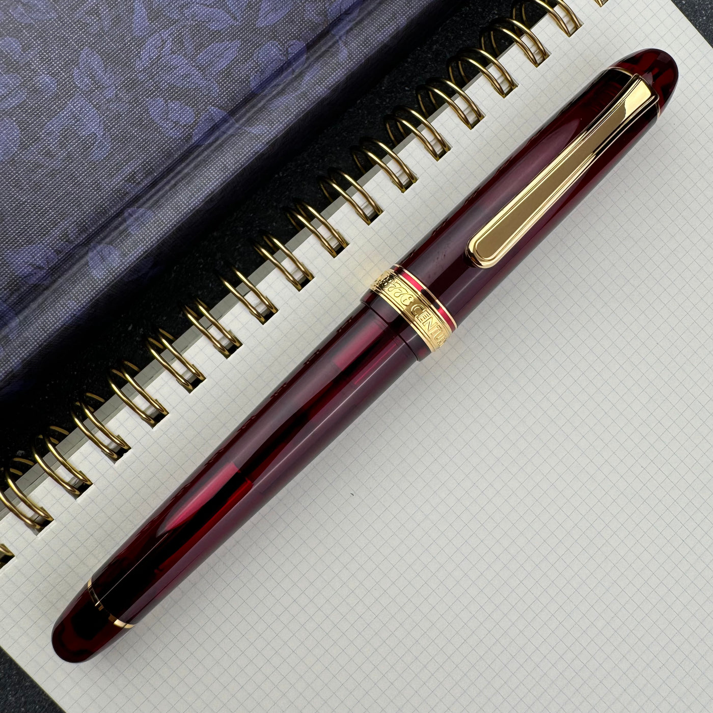 Platinum #3776 Century Fountain Pen - Bourgogne with Gold Trim