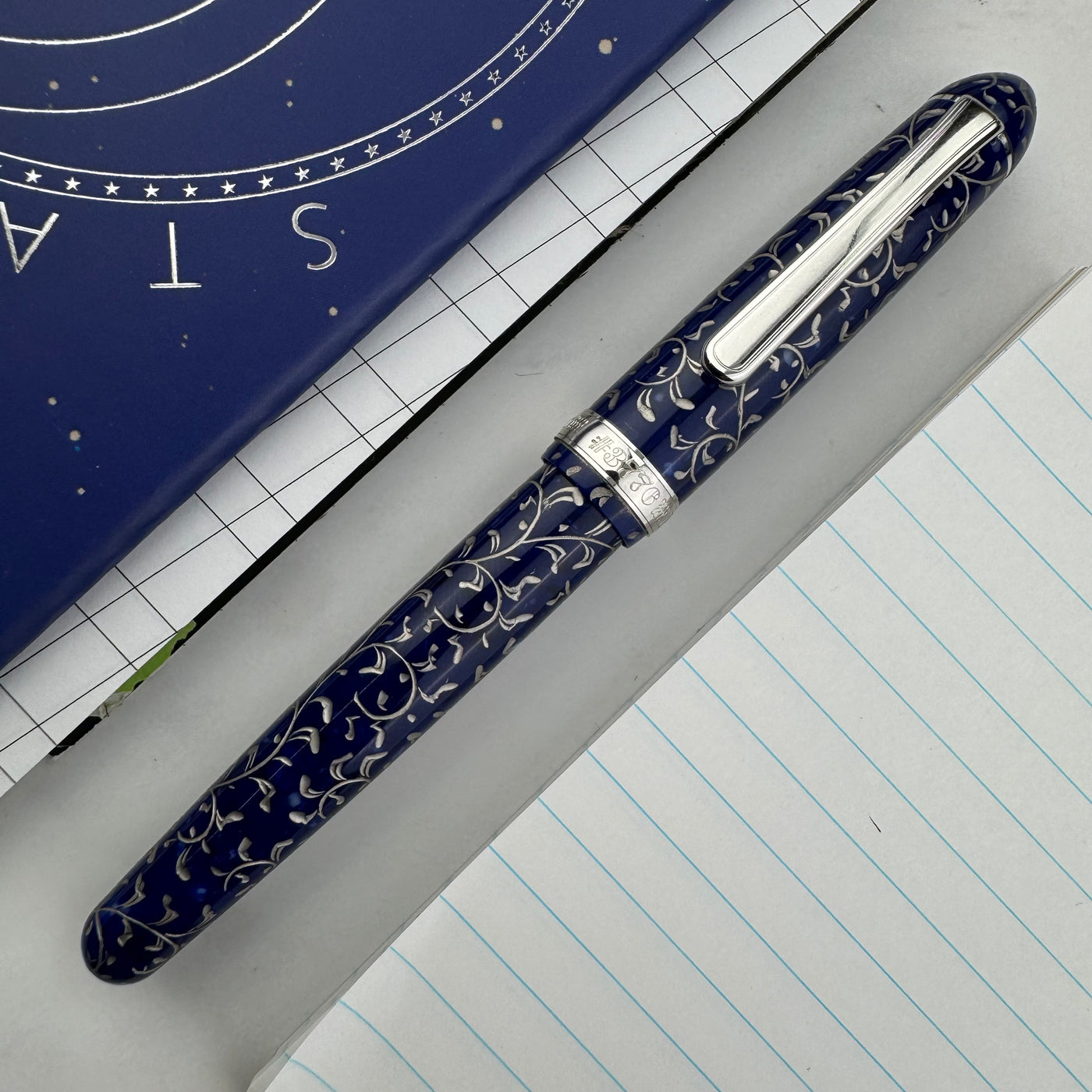 Platinum #3776 Celluloid Fountain Pen - Karakusa