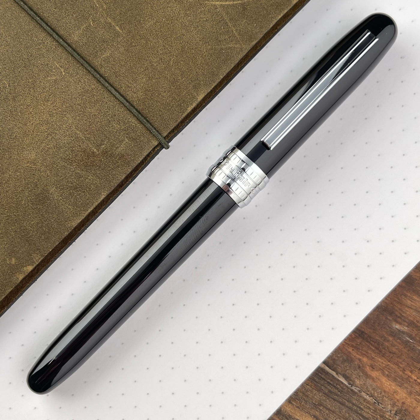 Platinum Plaisir Fountain Pen - Black Mist