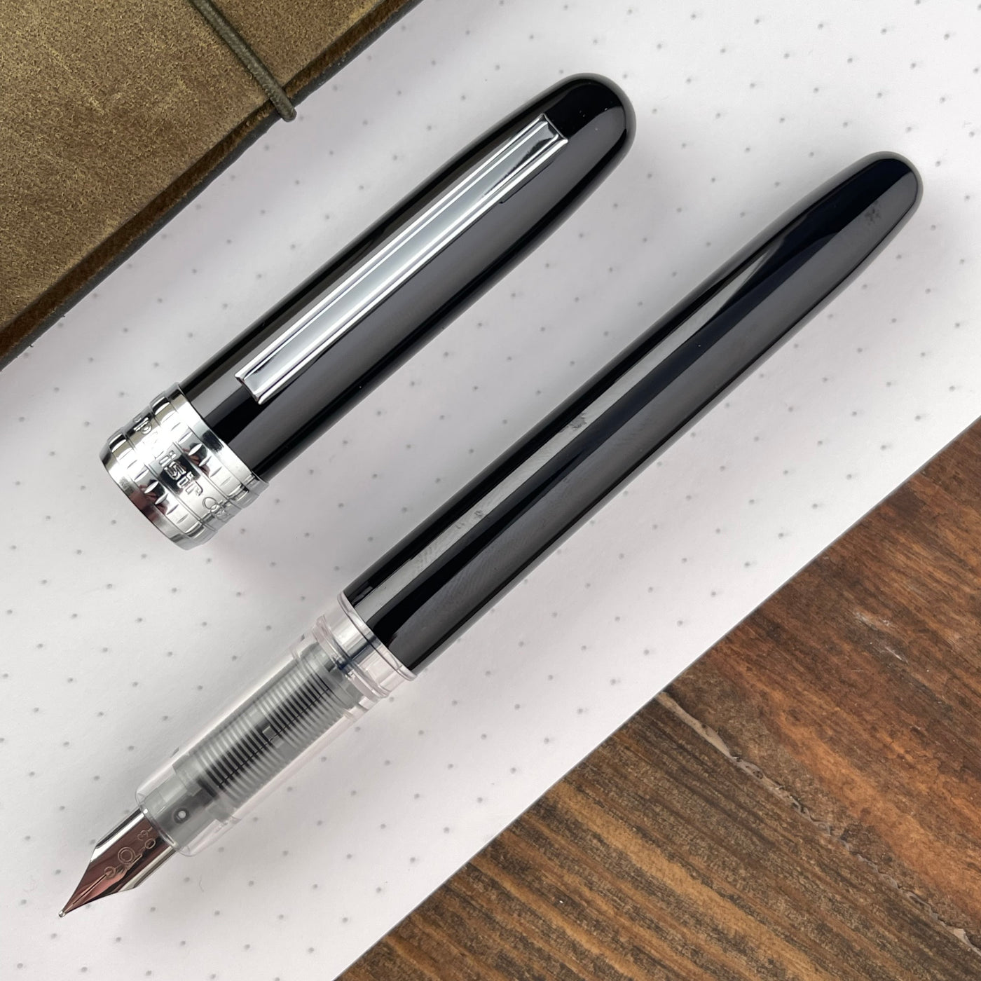 Platinum Plaisir Fountain Pen - Black Mist