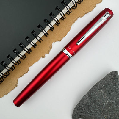 Platinum Procyon Fountain Pen - Carmine Red