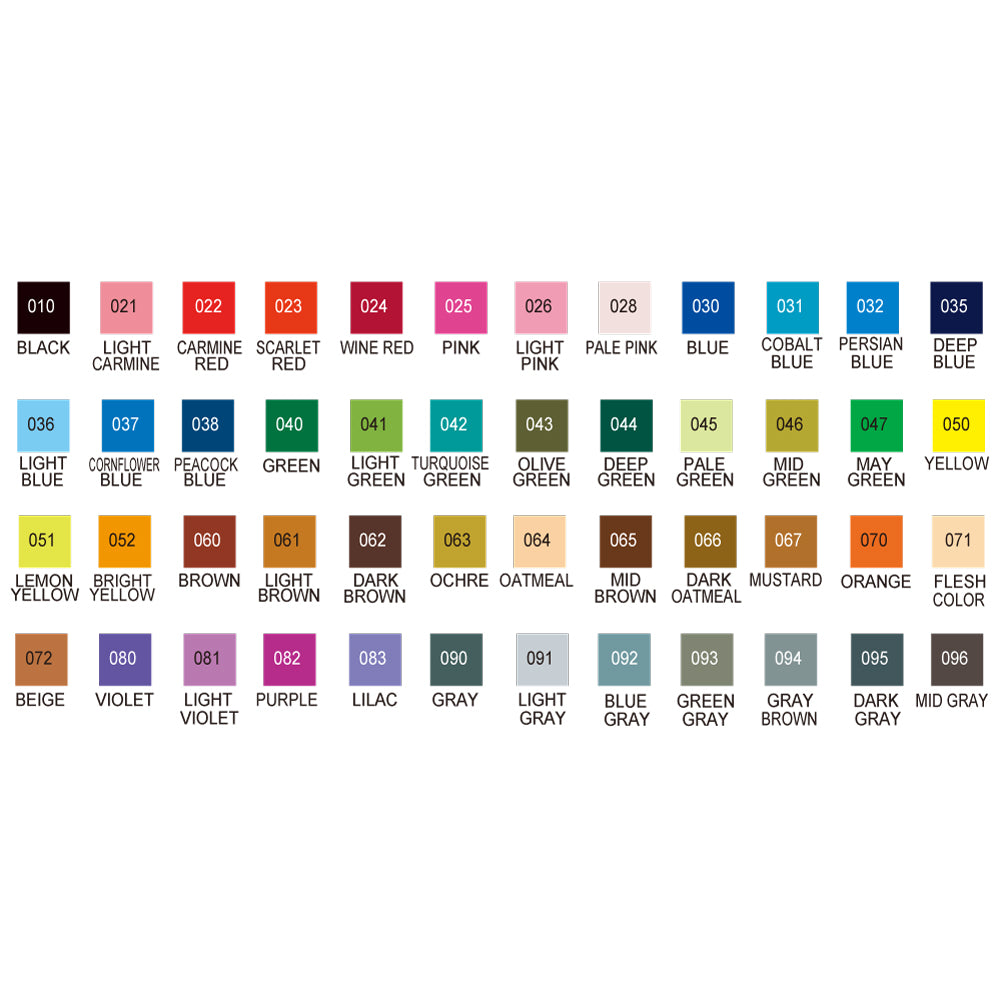 Kuretake Zig Clean Real Brush Markers (Set of 48)