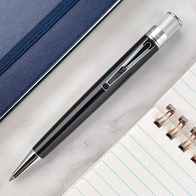 Retro 51 Tornado Classic Lacquer Rollerball Pen - Black