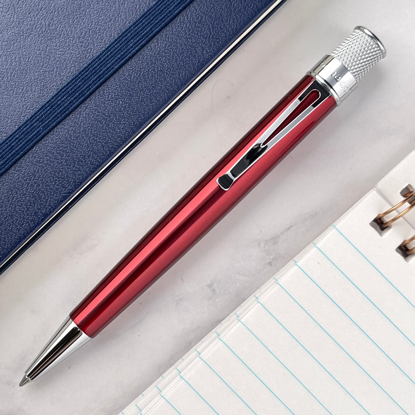 Retro 51 Tornado Classic Lacquer Rollerball Pen - Red