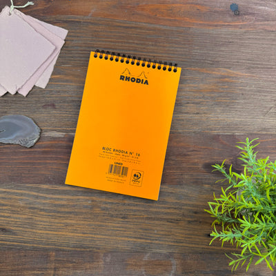 Rhodia Wirebound Notepad - Lined 80 sheets - 6 x 8 1/4