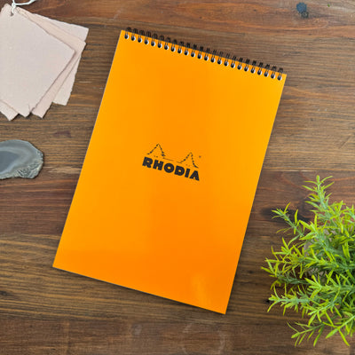 Rhodia Wirebound Notepad - Lined 80 sheets - 8 ¼ x 11 ¾