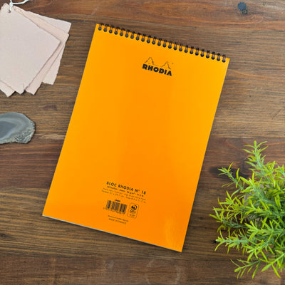 Rhodia Wirebound Notepad - Lined 80 sheets - 8 ¼ x 11 ¾