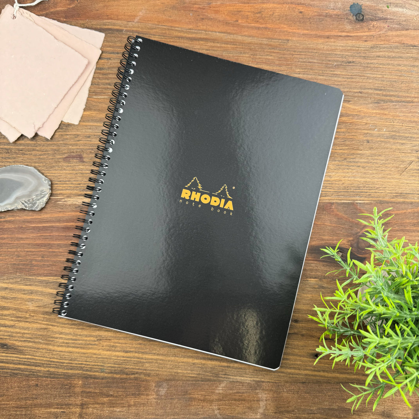 Rhodia Classic Wirebound Notebook Lined w/ Margin 80 Sheets - 9 x 11 3/4