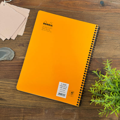 Rhodia Wirebound 4 Colors Notebook - Ruled sheets - 9 x 11 3/4