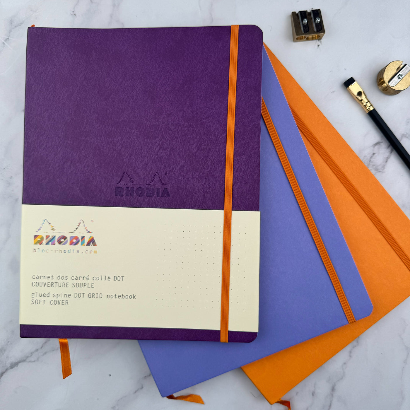 Rhodia Rhodiarama Soft Cover 7 1/2" x 9 7/8" Notebook - Dot