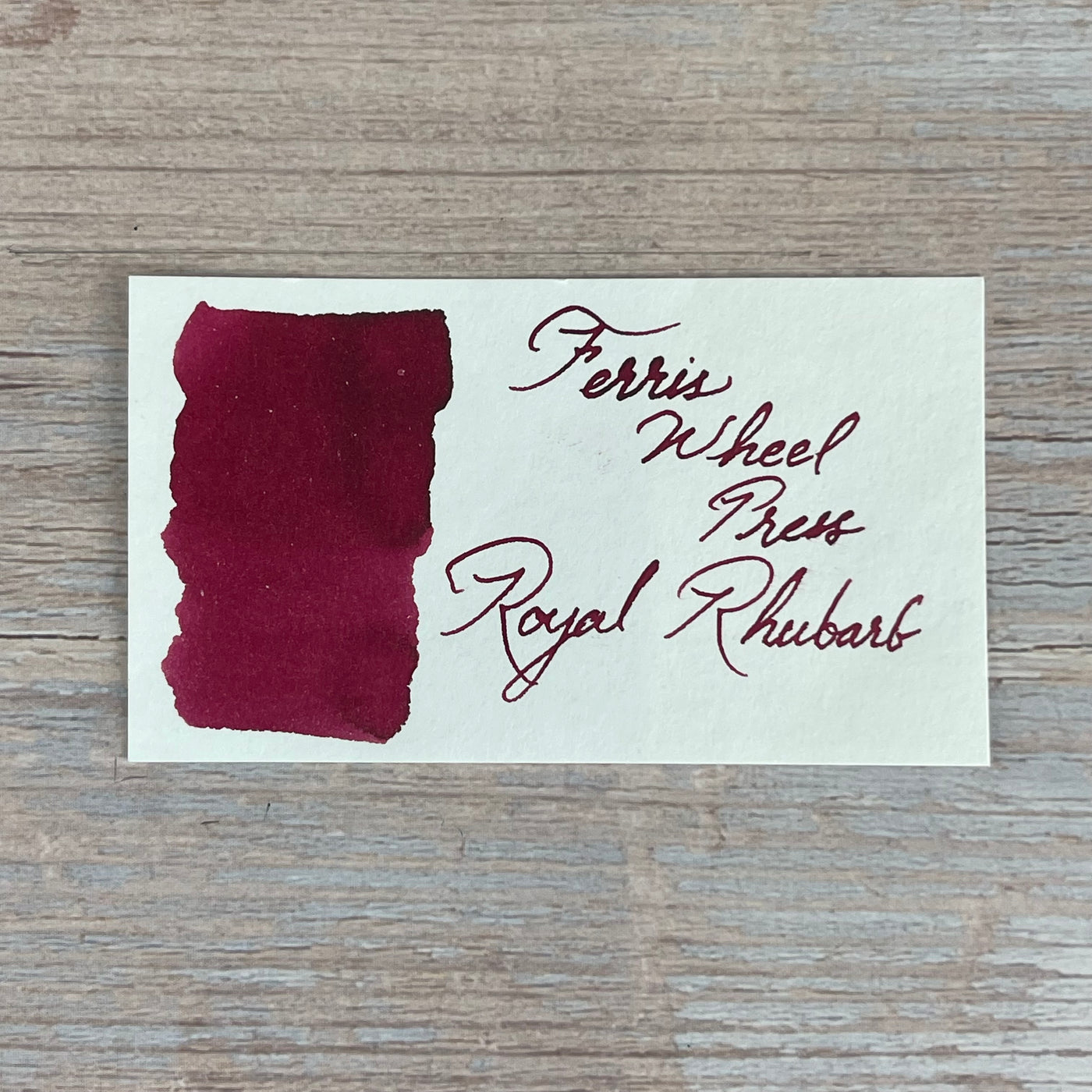 Ferris Wheel Press Royal Rhubarb - 38ml bottled Ink