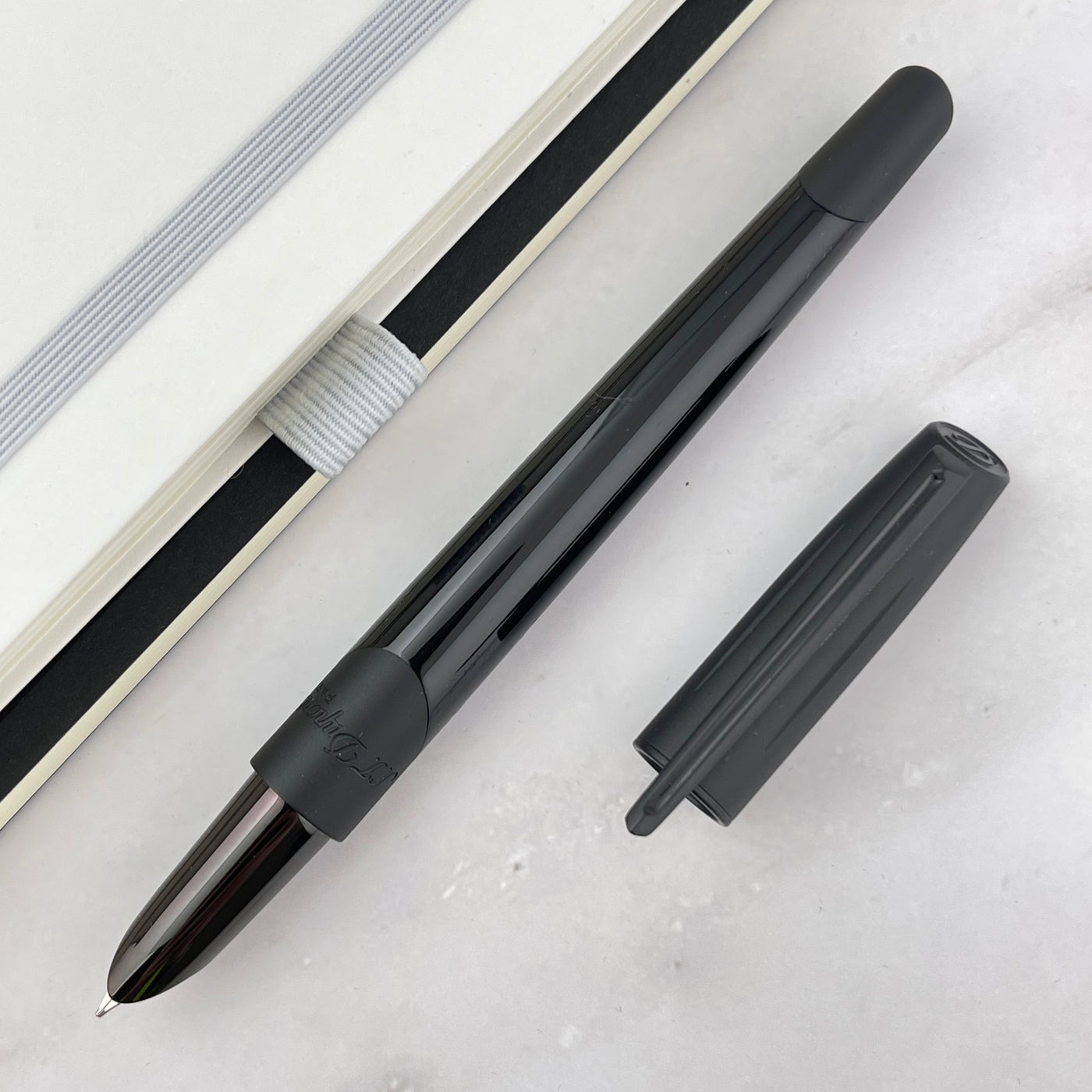 S.T. Dupont Defi Millennium Fountain Pen - Black w/ Matte Black