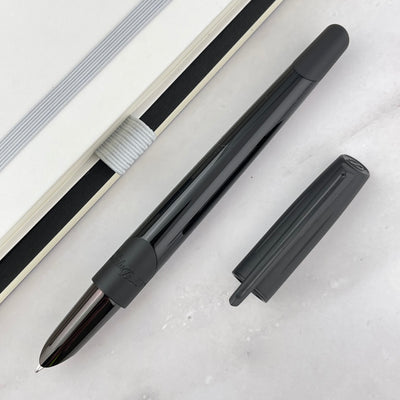 S.T. Dupont Defi Millennium Fountain Pen - Black w/ Matte Black