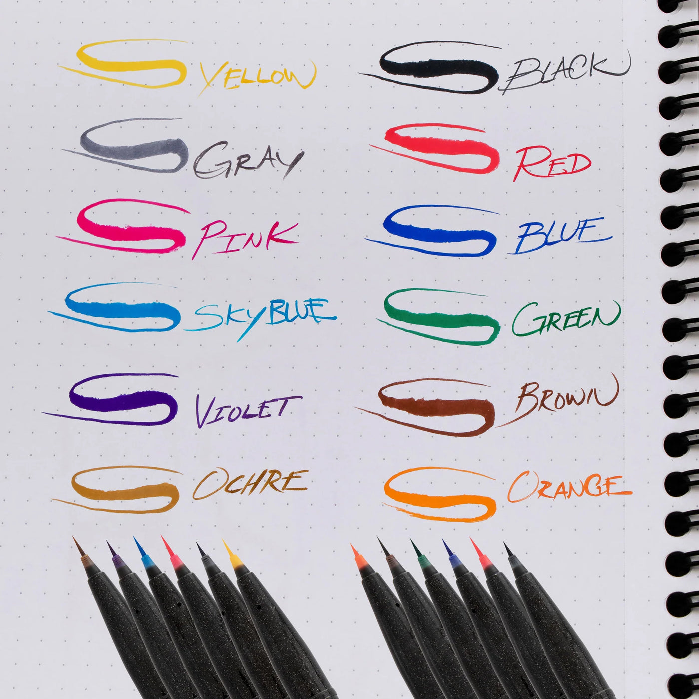 Pentel Arts Sign Pen Micro Brush Tip (12PK)