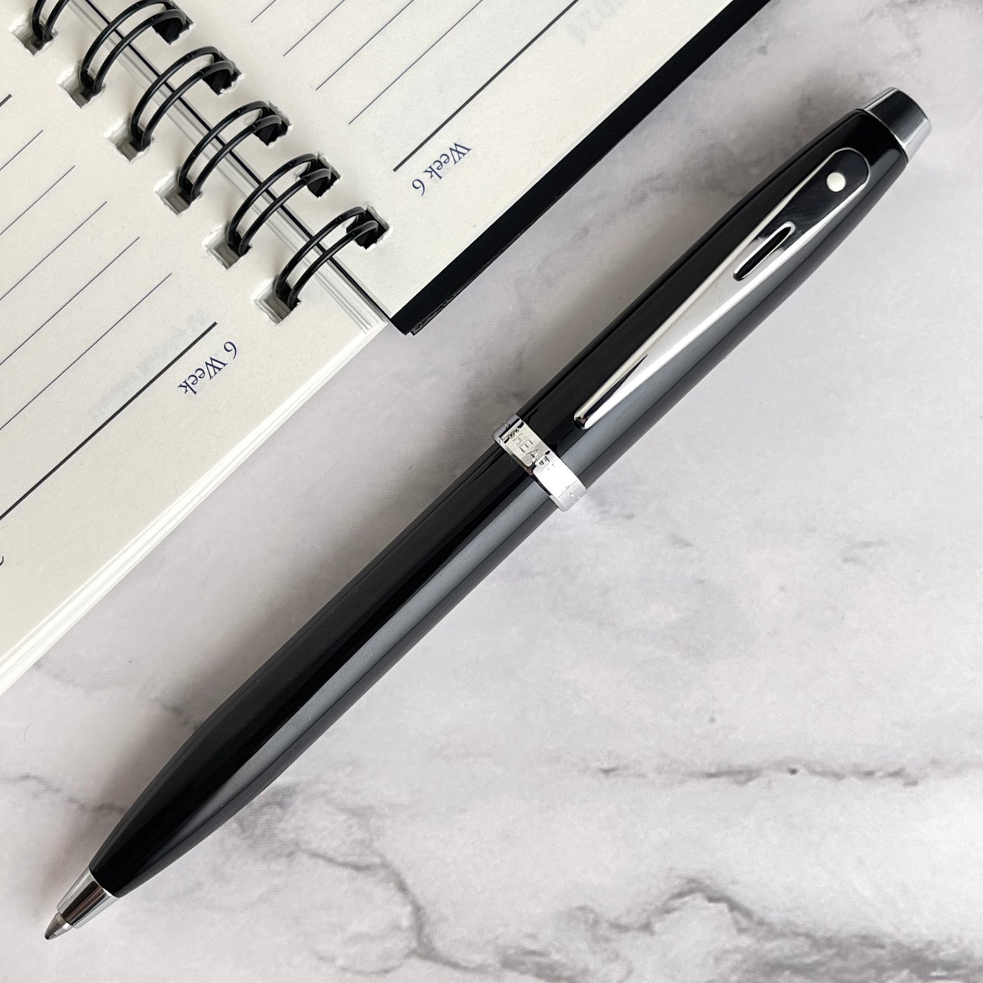 Sheaffer 100 Ballpoint Pen - Black w/ Chrome