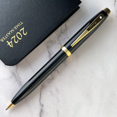 Sheaffer 100 Ballpoint Pen - Black w/ Gold