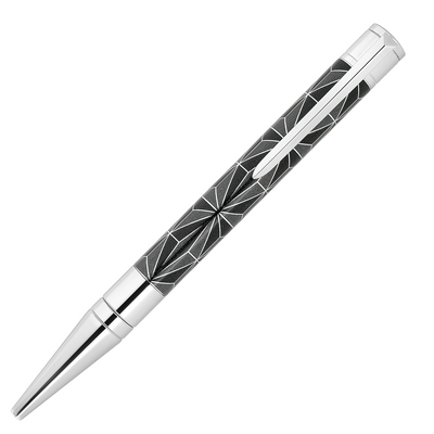 S.T. Dupont D-Initial Ballpoint Pen - Black w/ Chrome Trim Fire X