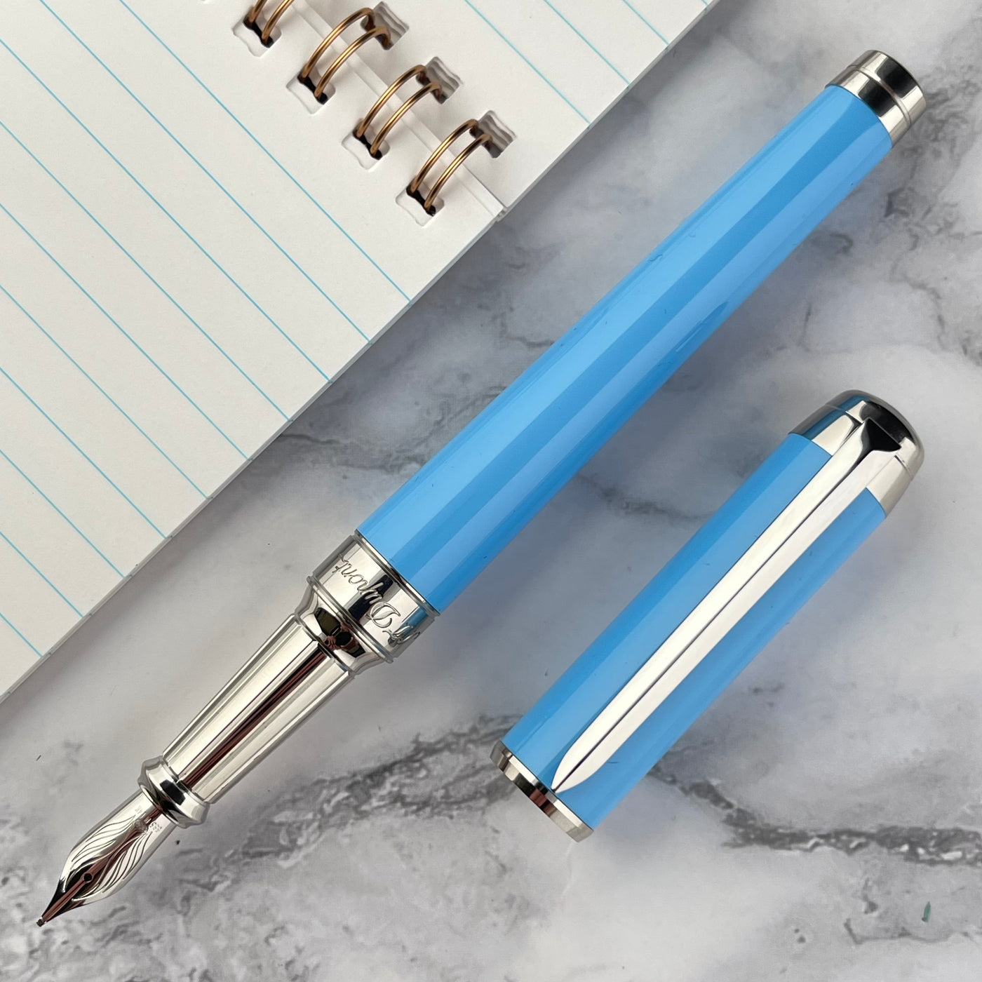 S.T. Dupont Line D Eternity XL Fountain Pen - Turquoise Lacquer