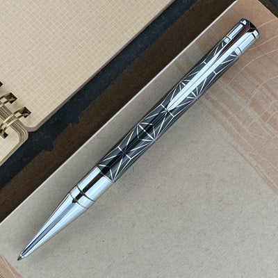 S.T. Dupont D-Initial Ballpoint Pen - Black w/ Chrome Trim Fire X