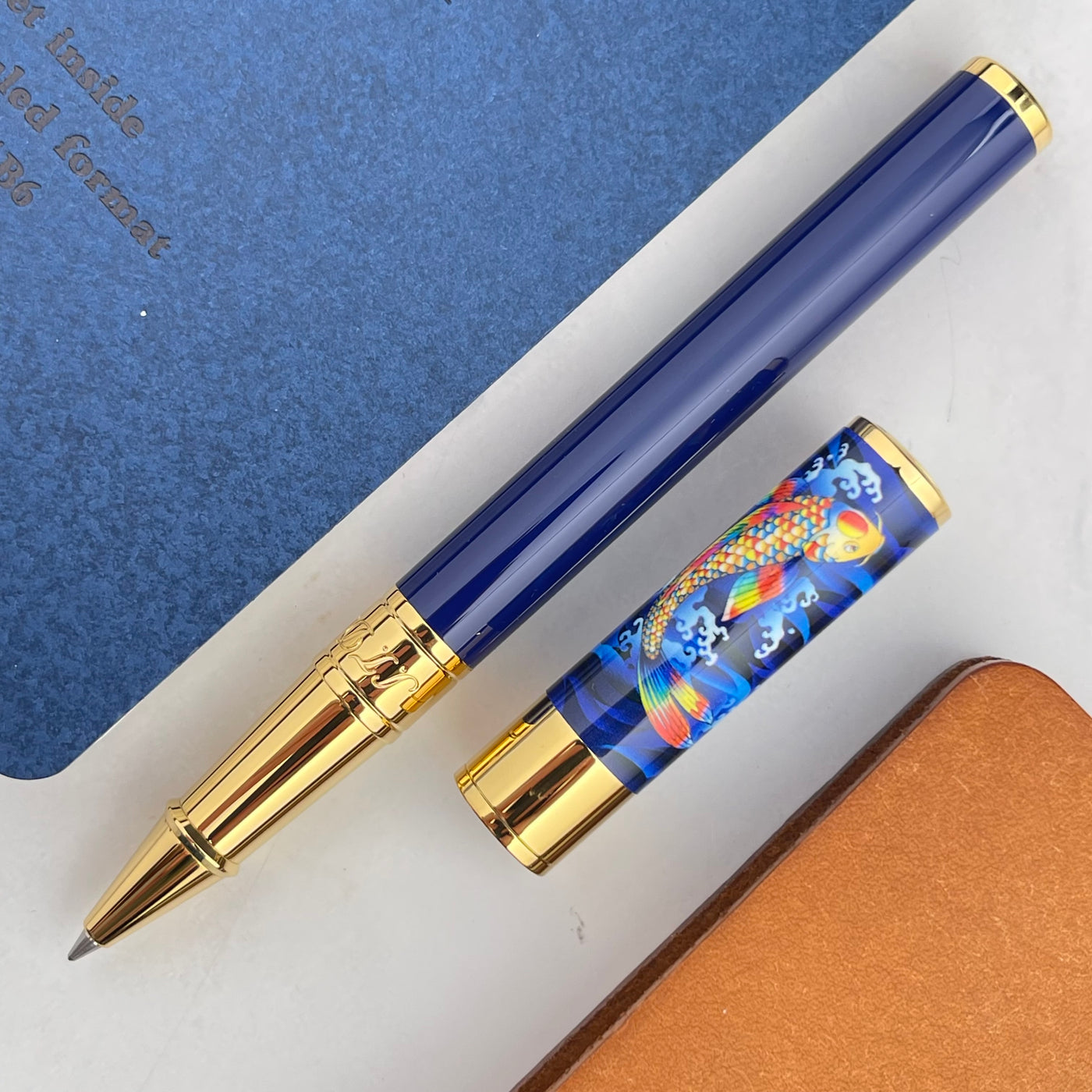 S.T. Dupont D-Initial Rollerball Pen - Koi Fish (Special Edition)