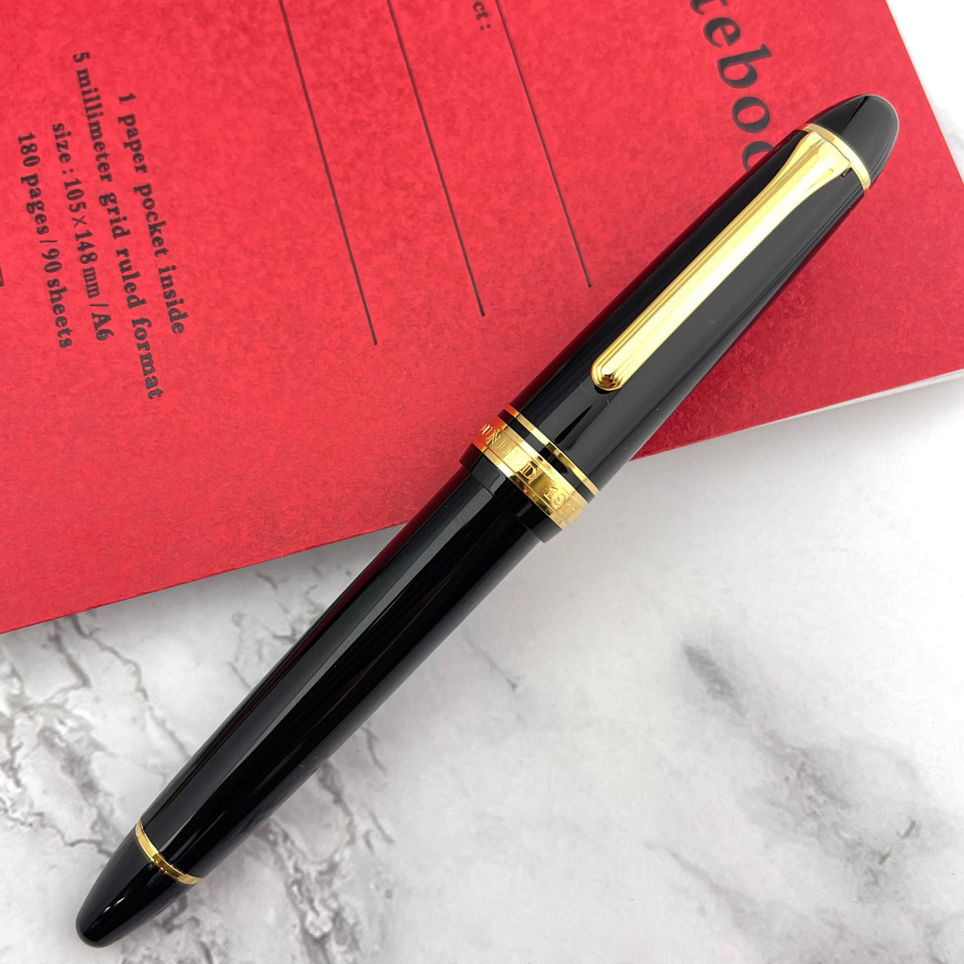 Sailor 1911L Fountain Pen - Black w/ Gold Trim