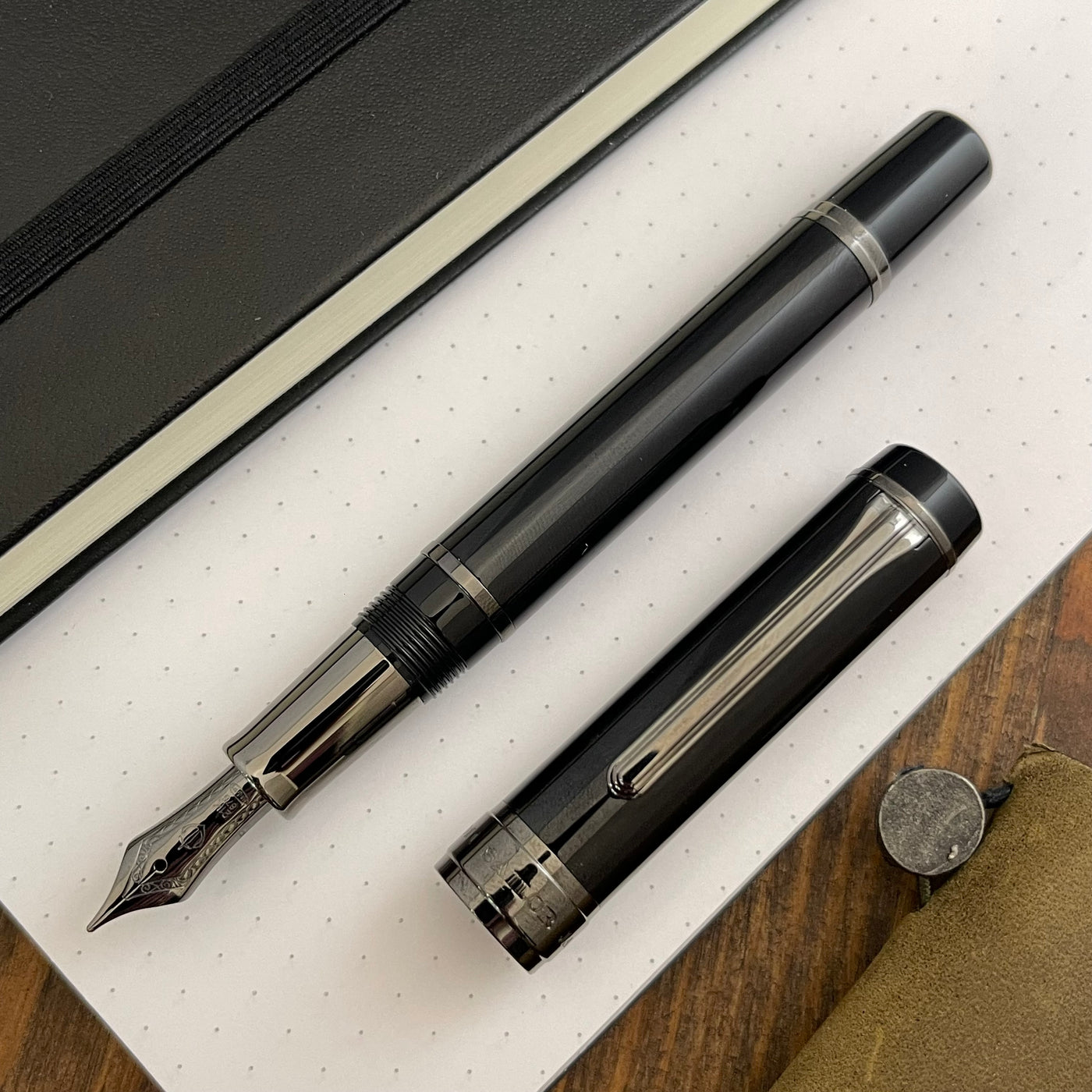 Sailor CYLINT Fountain Pen - Black Stainless Steel