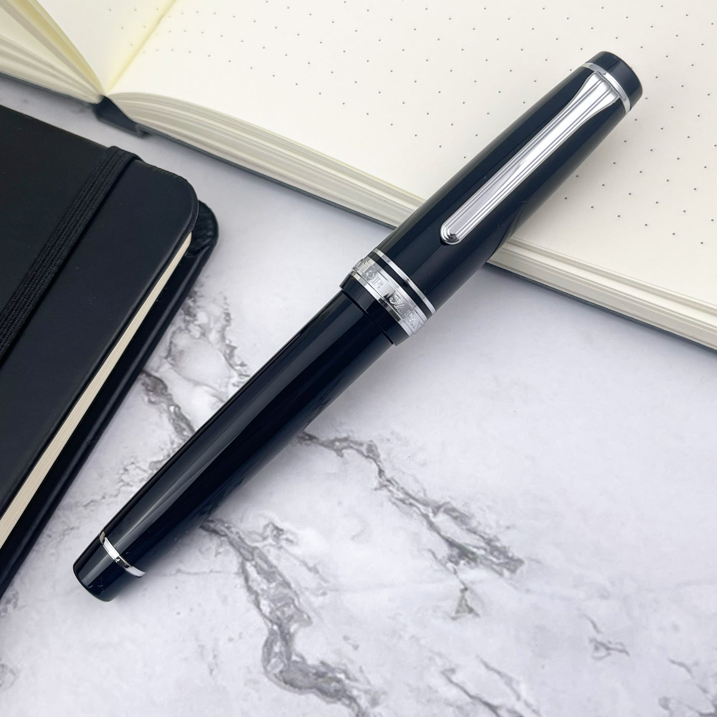 Sailor Pro Gear Fountain Pen - Black w/ Silver