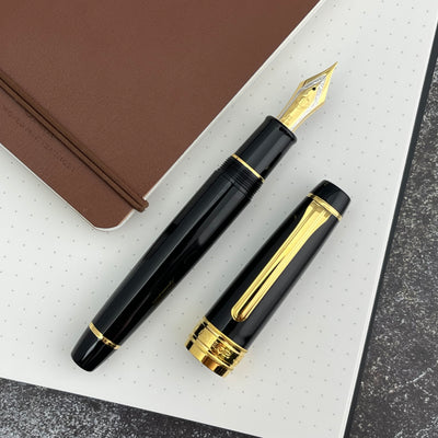 Sailor Pro Gear King of Pen Fountain Pen - Black w/ Gold Trim