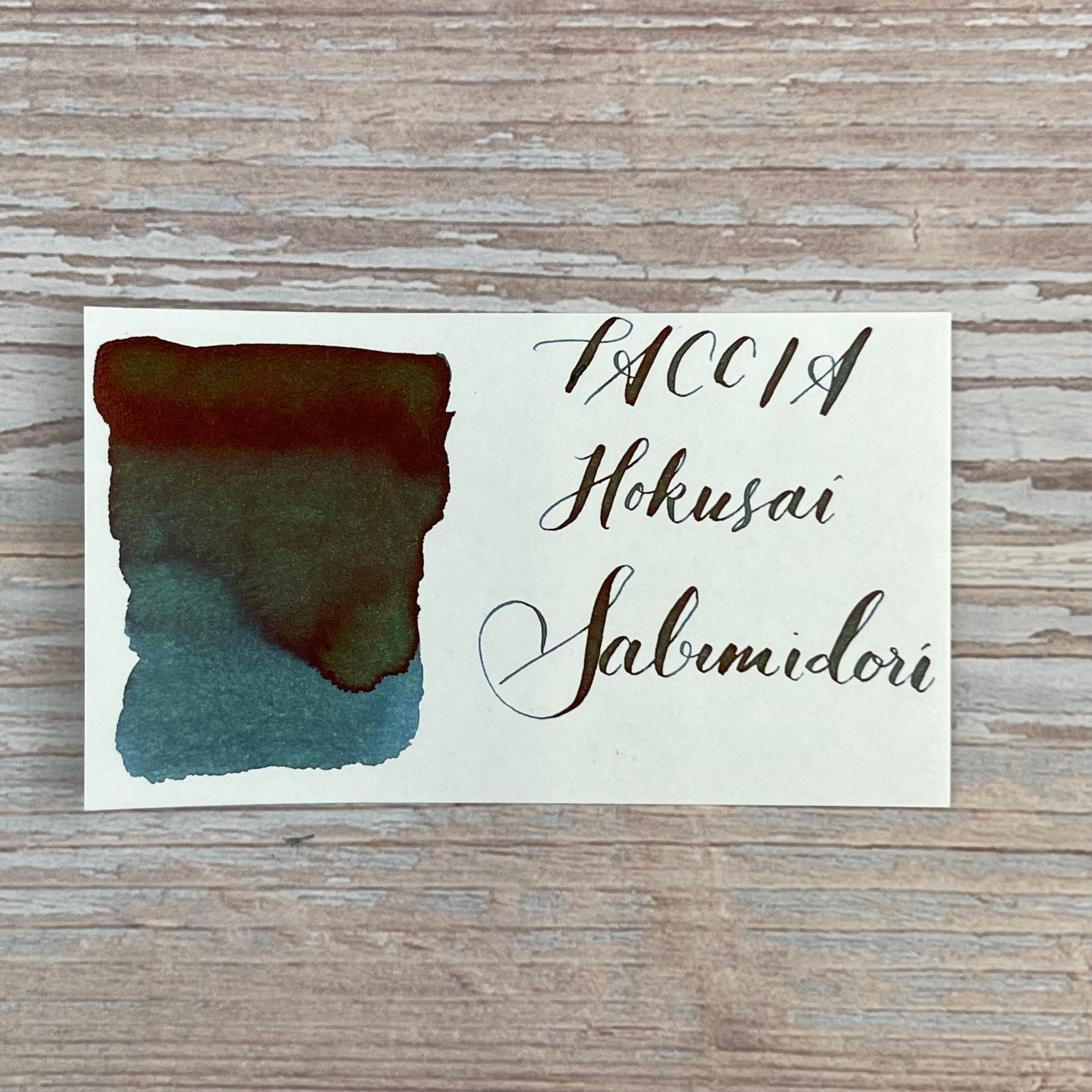 Taccia Ukiyo-e 40ml Bottled Ink - Hokusai-Sabimidori