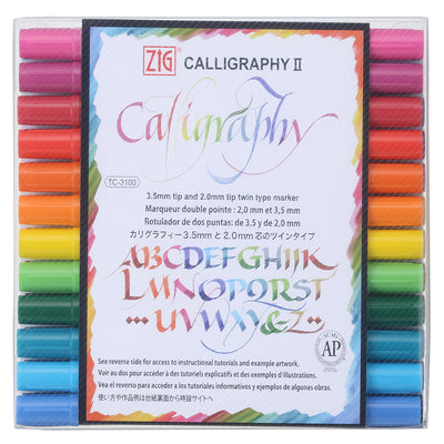 Kuretake Zig Calligraphy II Markers (Set of 24)