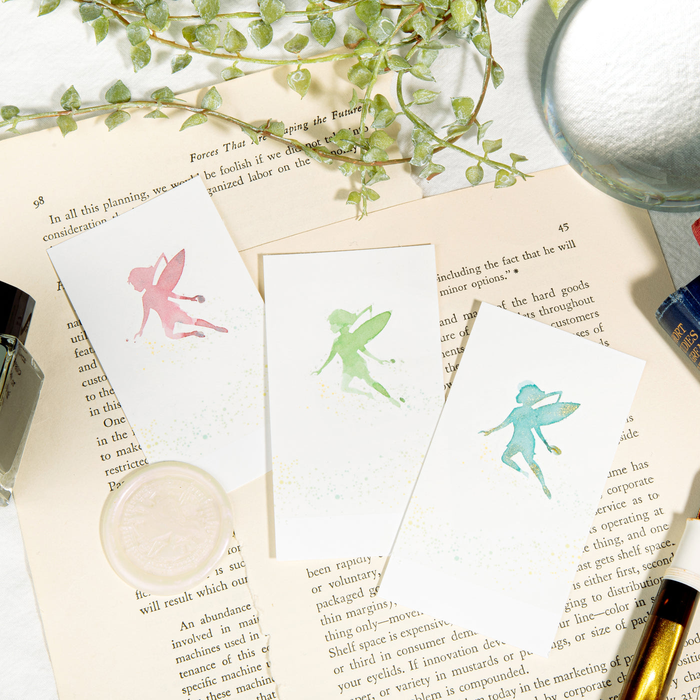 Wearingeul Ink Color Swatch Card - Tinker Bell