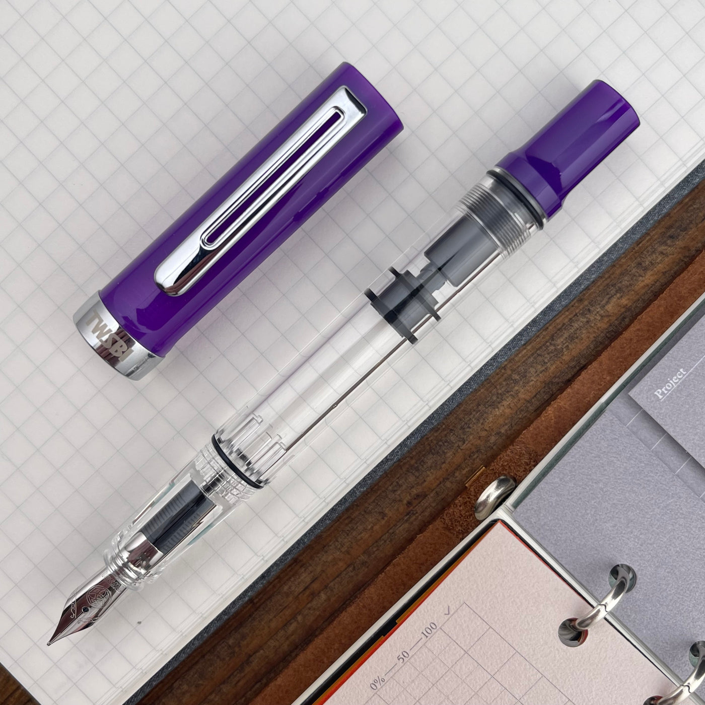 TWSBI Eco-T Fountain Pen - Eggplant Purple