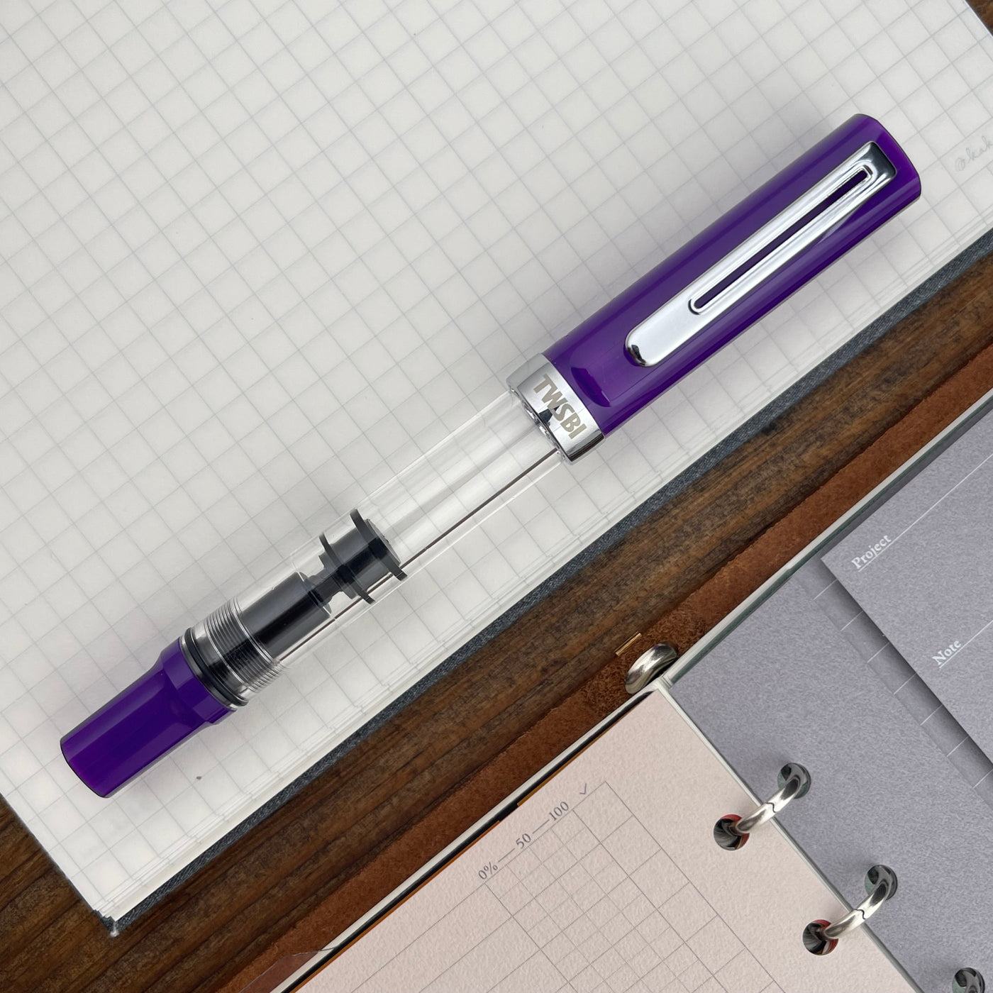 TWSBI Eco-T Fountain Pen - Eggplant Purple