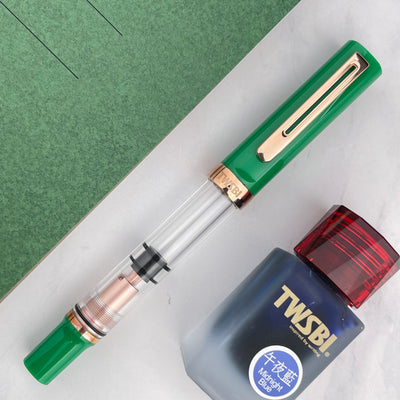 TWSBI Eco-T Fountain Pen - Royal Jade w/ Rose Gold (Gift Set)