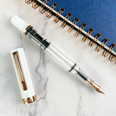 TWSBI Eco Fountain Pen - White w/ Rose Gold