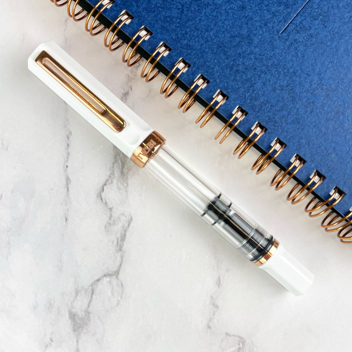 TWSBI Eco Fountain Pen - White w/ Rose Gold