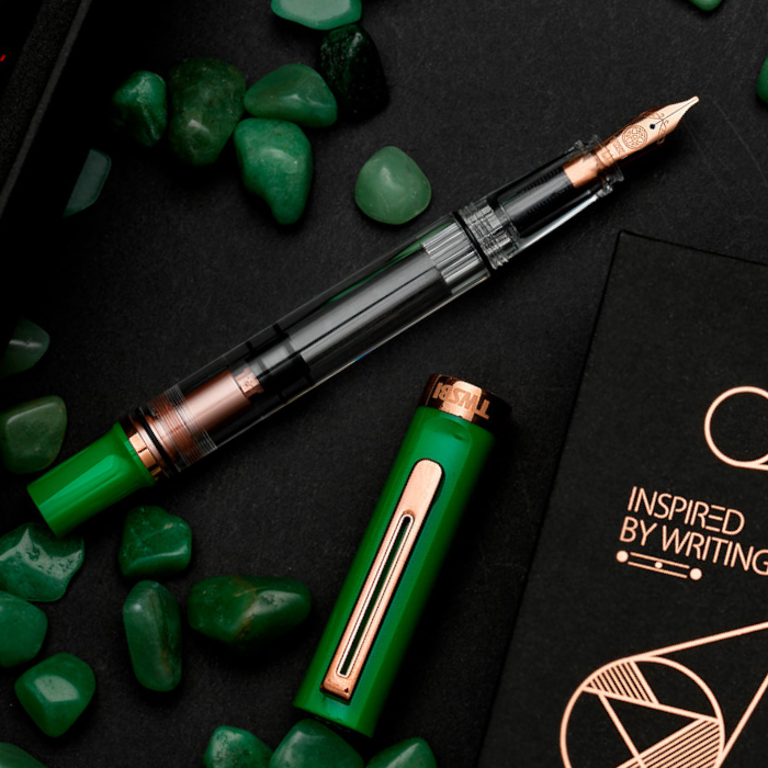 TWSBI Eco-T Fountain Pen - Royal Jade w/ Rose Gold (Gift Set)