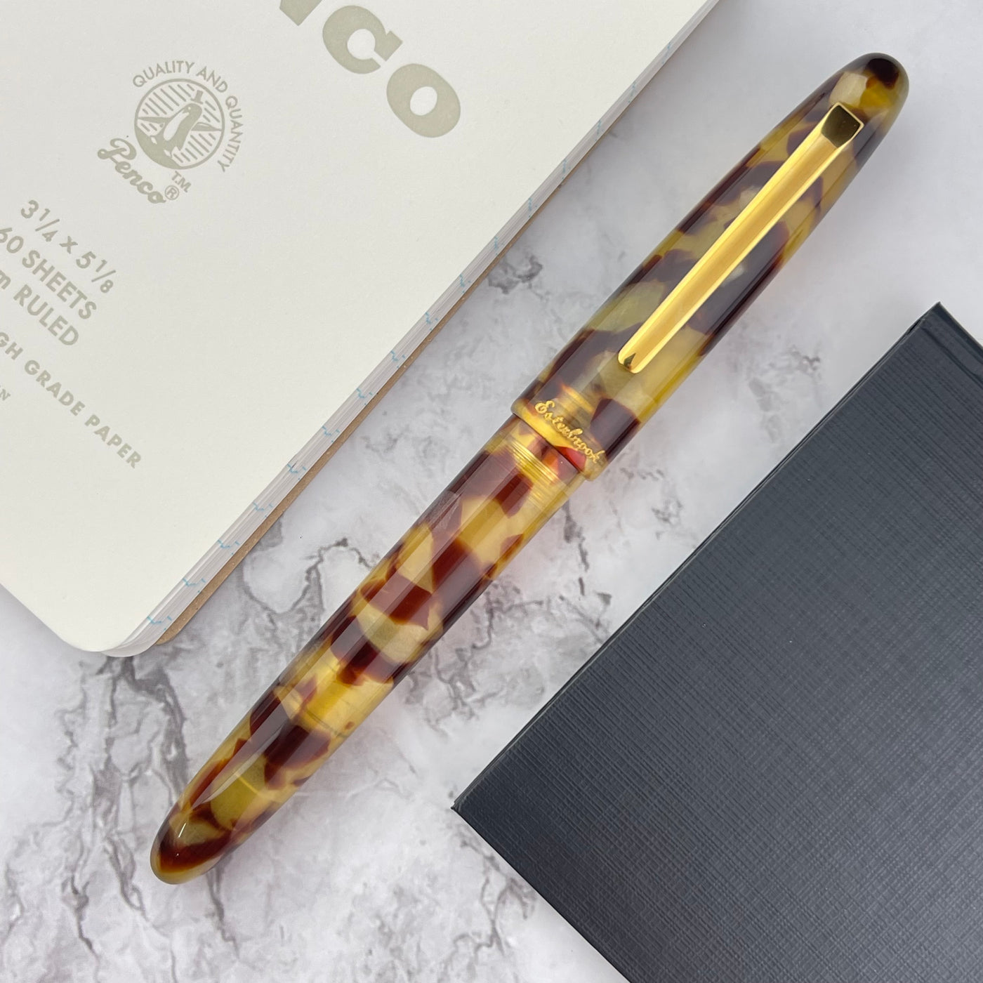 Esterbrook Estie Fountain Pen - Tortoise w/ Gold Trim