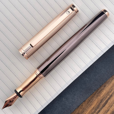 Waldmann Tuscany Fountain Pen - Chocolate with Rose Gold