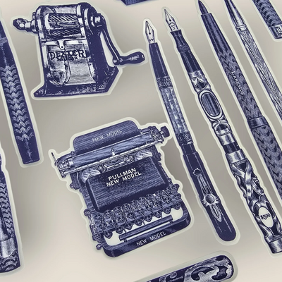 CoraCreaCrafts Sticker Pack - Fountain Pens & Accessories