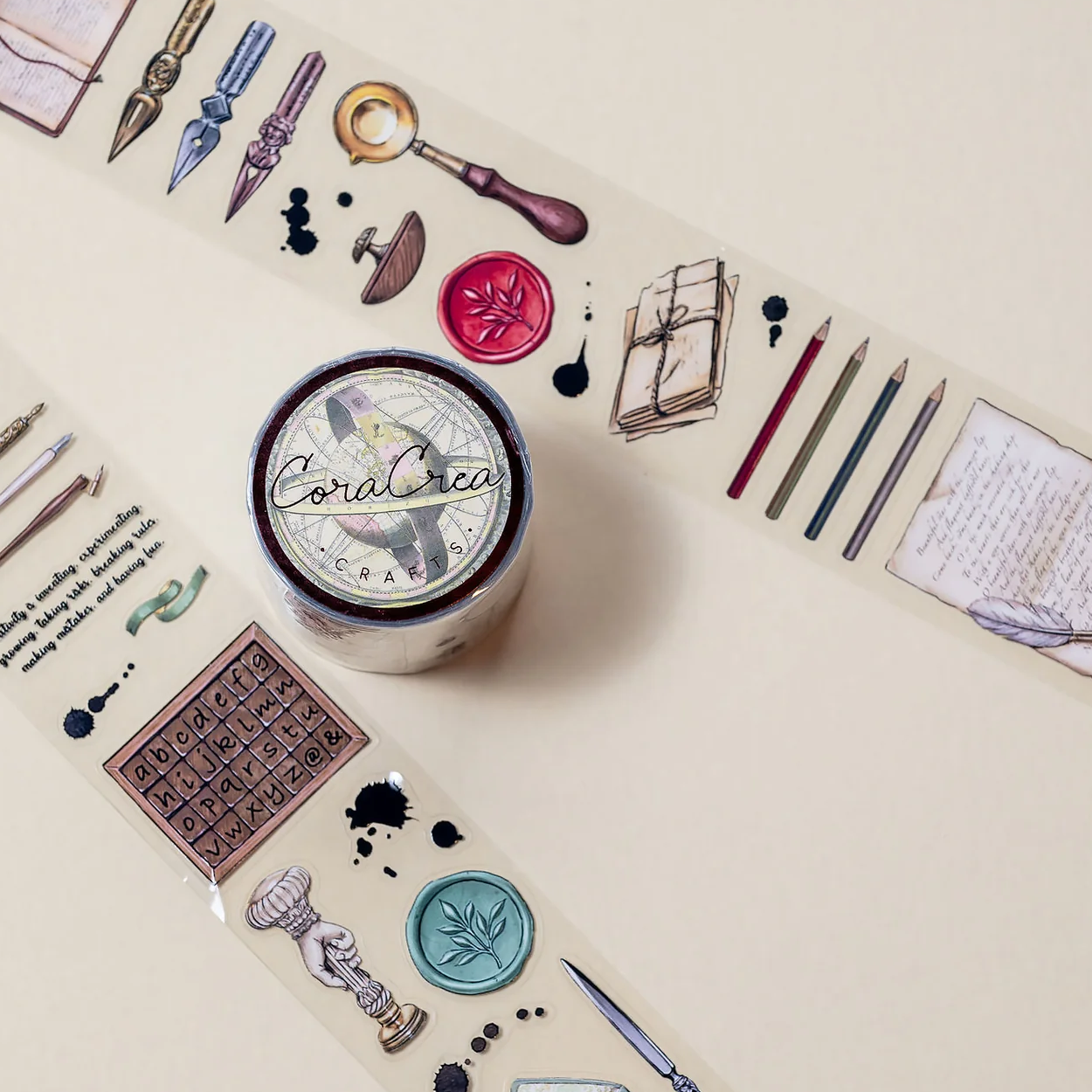 CoraCreaCrafts Washi Tape - Transparent - The Writing Desk