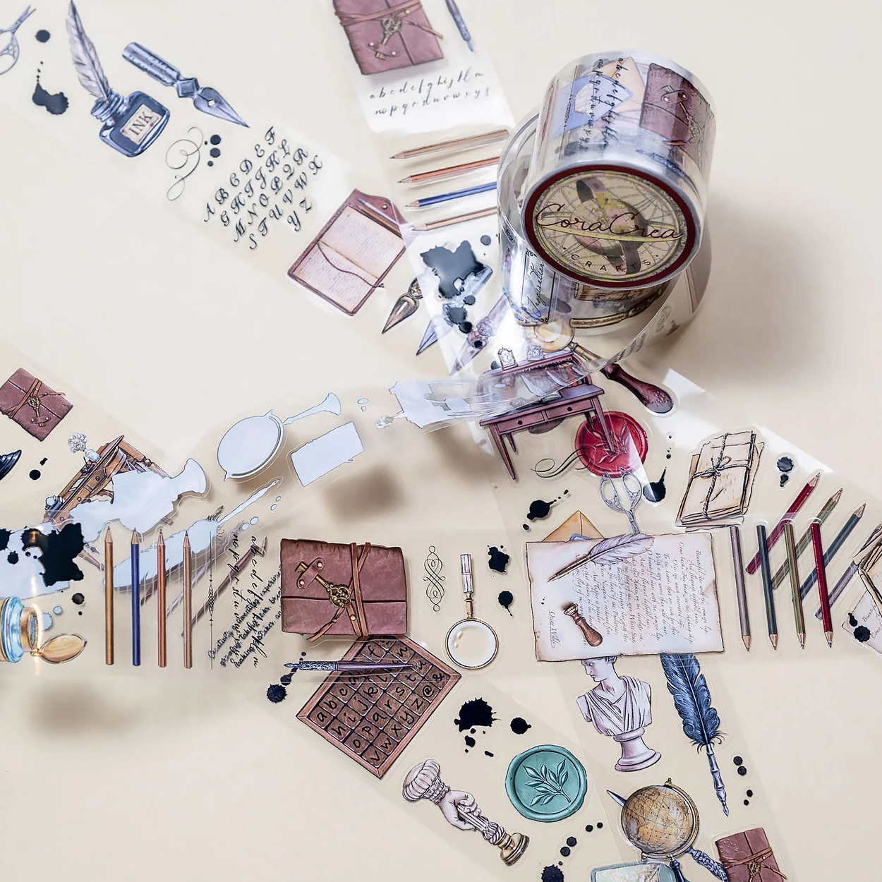 CoraCreaCrafts Washi Tape - Transparent - The Writing Desk