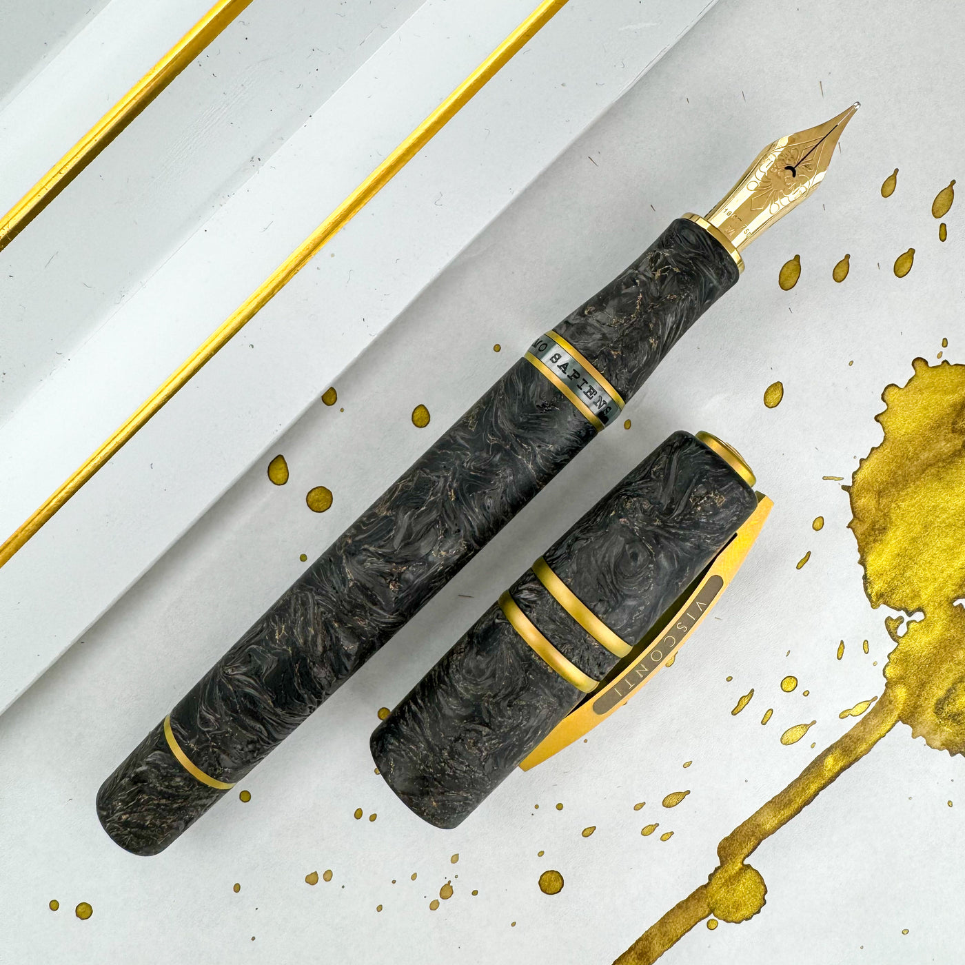 Visconti Homo Sapiens Fountain Pen - Carbon Moiré (Limited Edition)