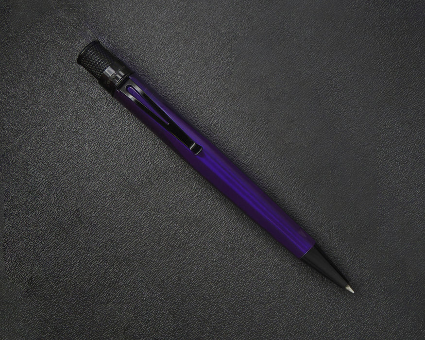 Retro 51 Tornado Stealth Rollerball Pen - Midnight Purple