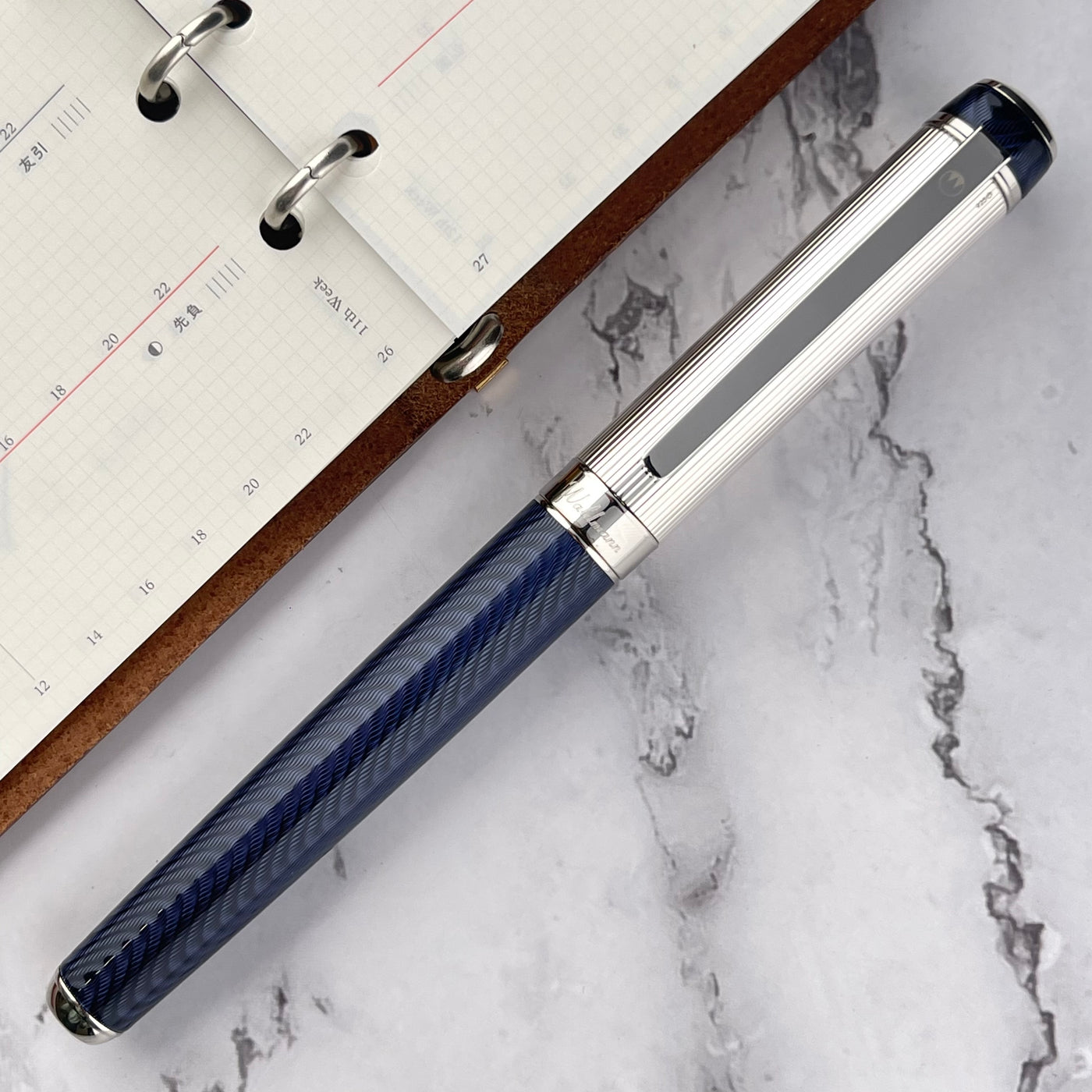 Waldmann Grandeur Rollerball Pen - Ocean Blue